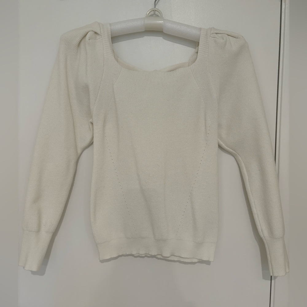 Blu Ivy Elegant Cream Sweater